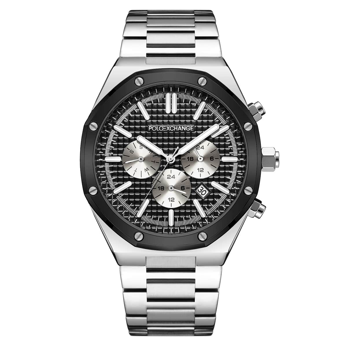 MONTRE POLOEXCHANGE HOMME CHRONO ACIER